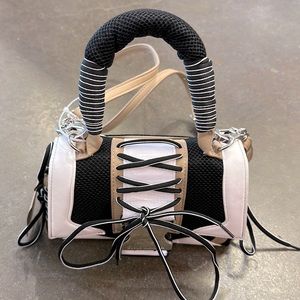 STEVE MADDEN “BDIEGO” HANDBAG. BLACK/TAN. BRAND NEW.